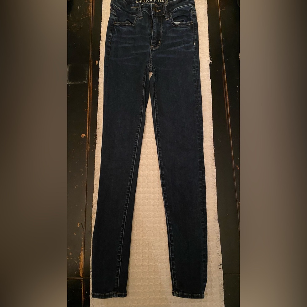 American Eagle Outfitters Dark Blue Skinny Jeans